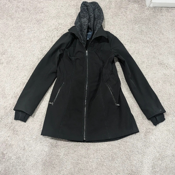 Nautica Black women's insulated rain jacket size S - Picture 1 of 10